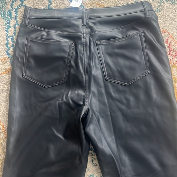 New Loft Pants Women’s Sz 10 30 inch waist Black Imitation Leather dress casual - Picture 10 of 13